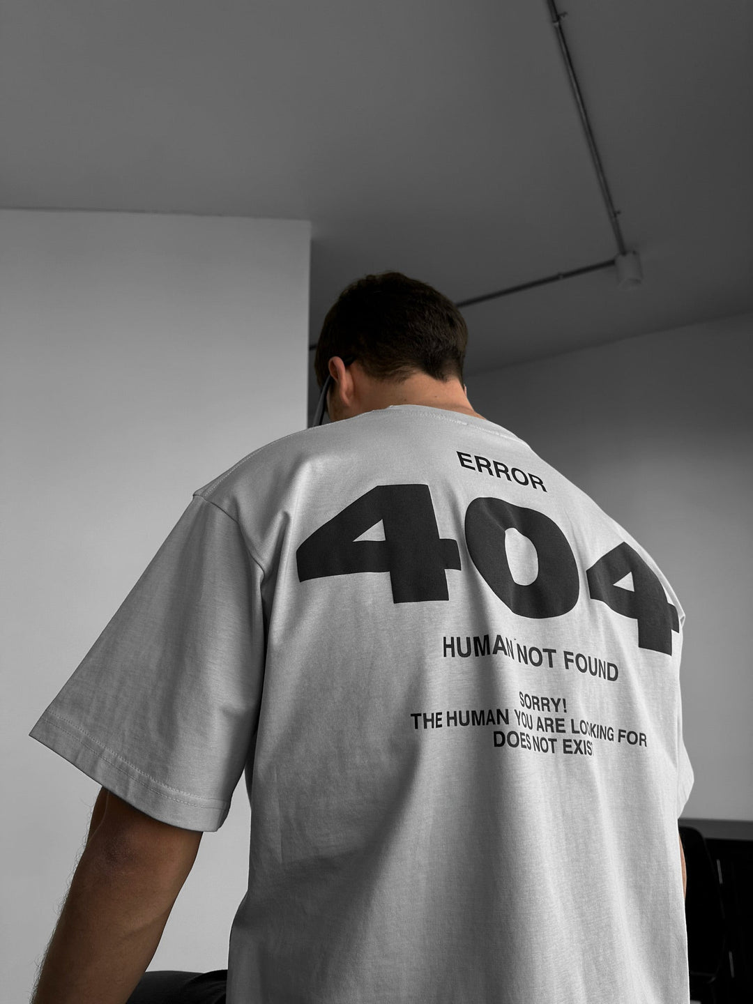 Oversize 404 T-shirt - Grå