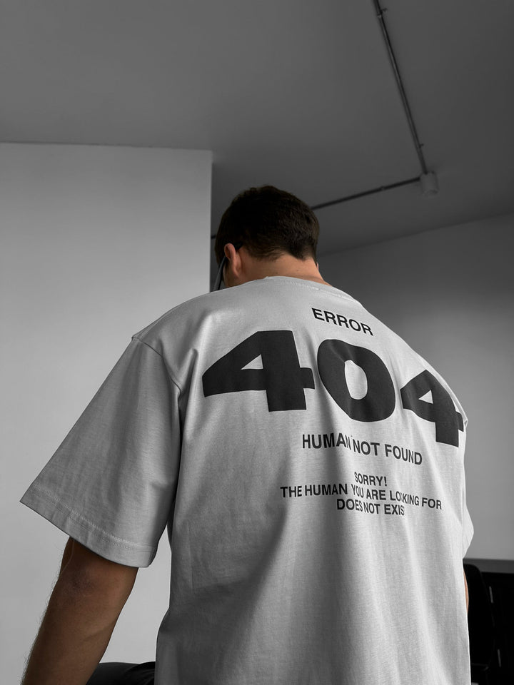 Oversize 404 T-shirt - Grå