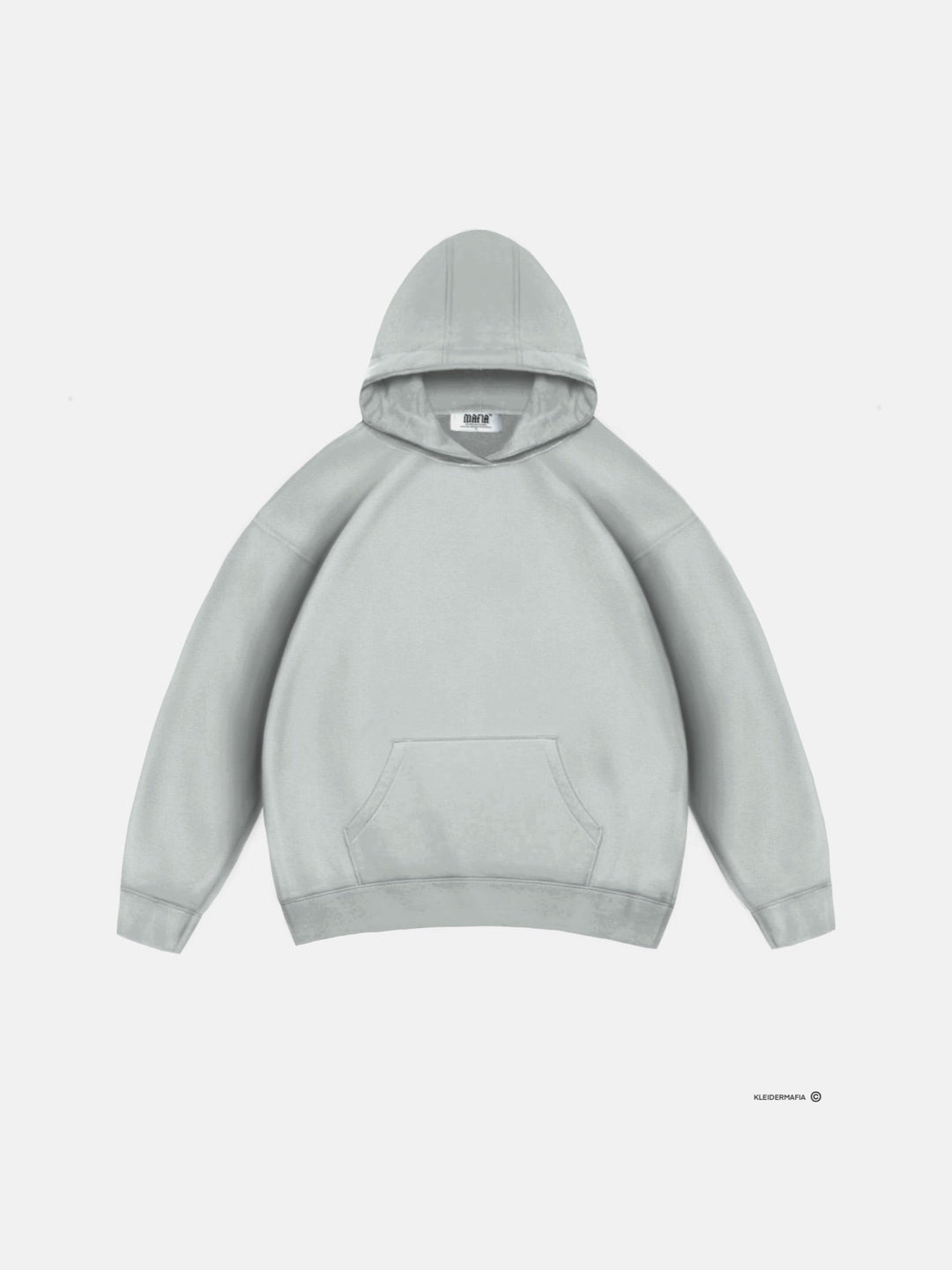 Oversize Basic Hoodie - Grå