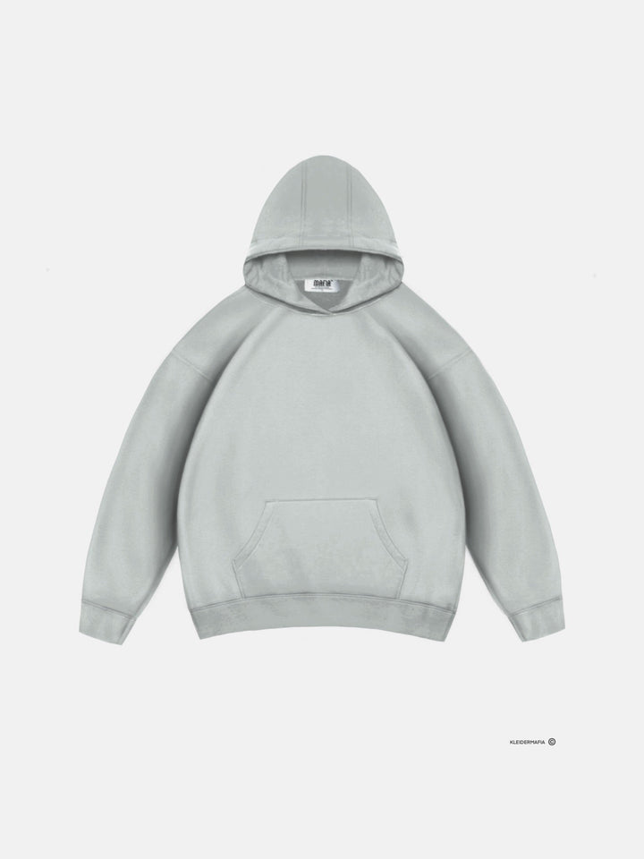 Oversize Basic Hoodie - Grå
