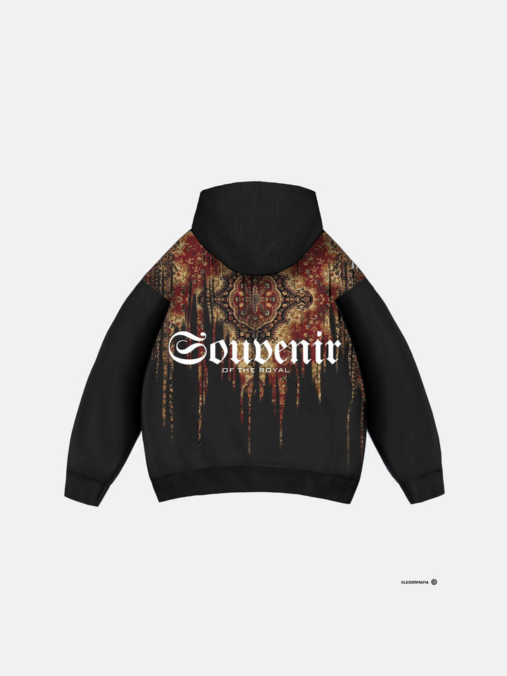 Oversize Souvenir Hoodie - Svart