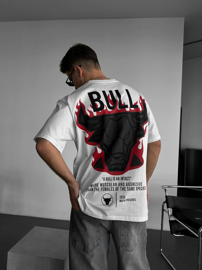 Oversize Fired Bull T-shirt - Ecru