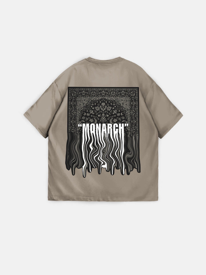 Oversize Monarch T-Shirt - Beige