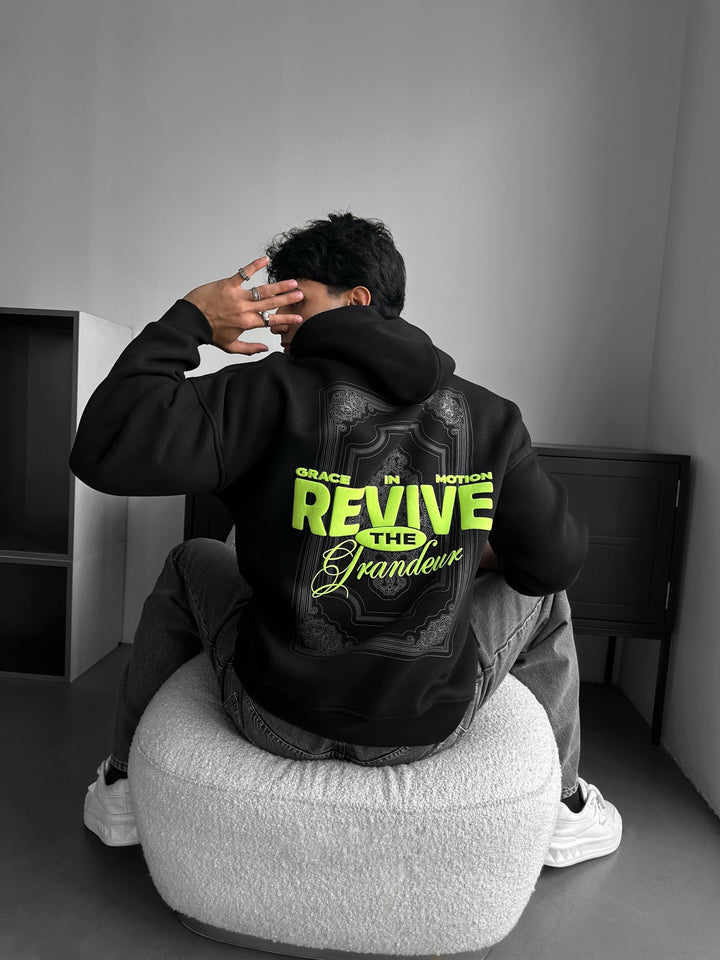 Oversize Revive Hoodie - Svart