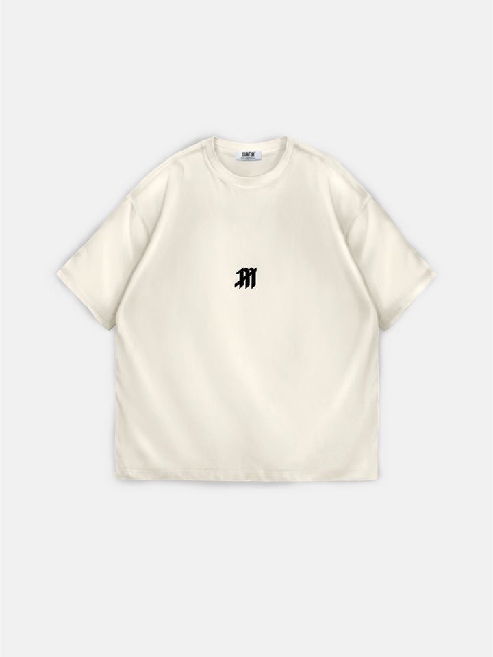 Oversize Mus-T-shirt - Beige