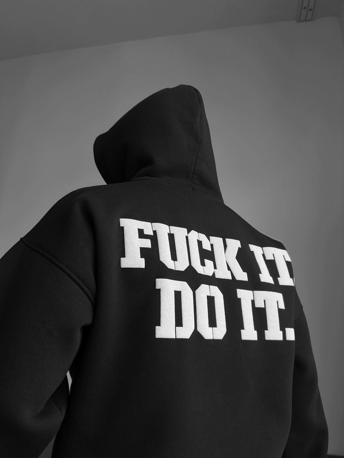 Oversize Do It Hoodie - Svart