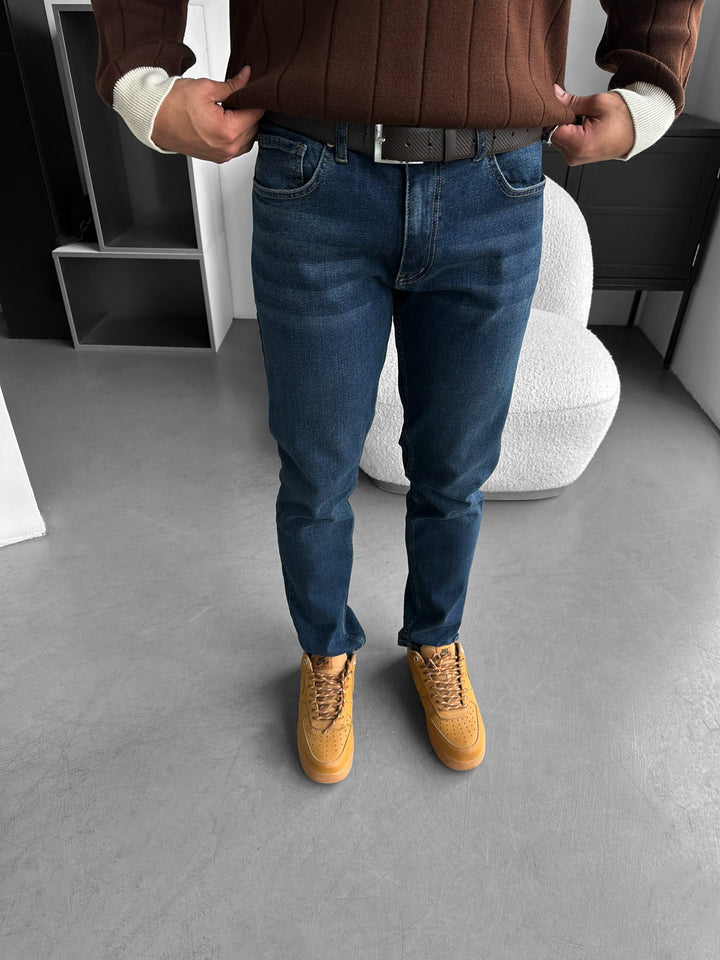 Regular Fit Jeans - Mörkblå