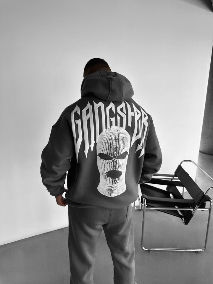 Oversize Gangster Hoodie - Antracit