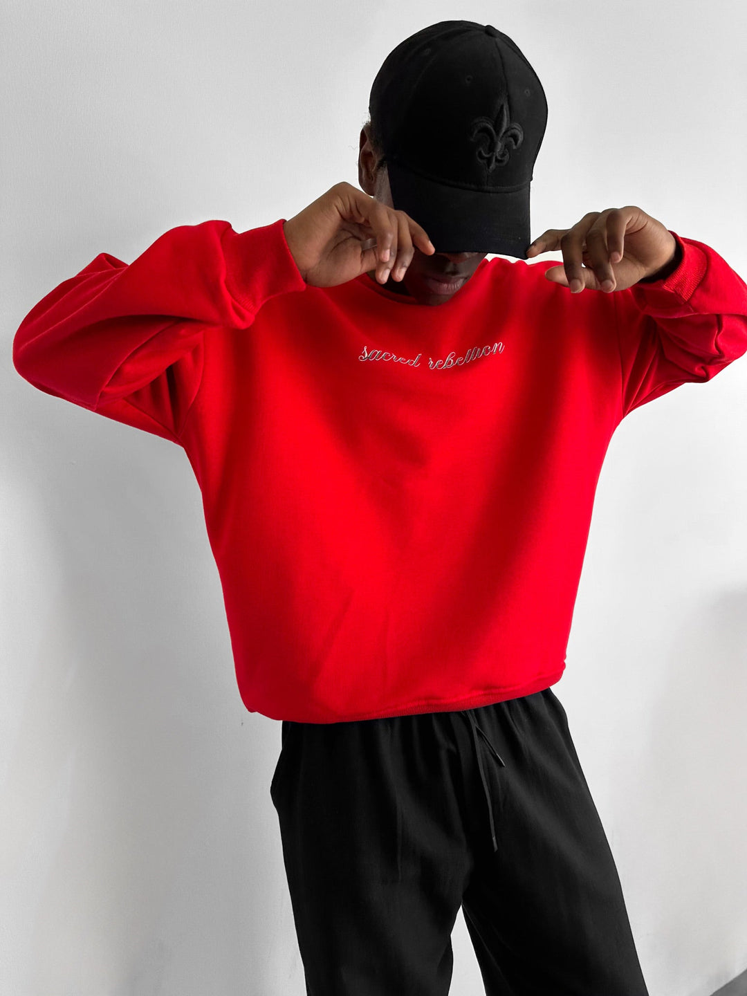 Oversize Sacred Rebellion Sweater - Röd