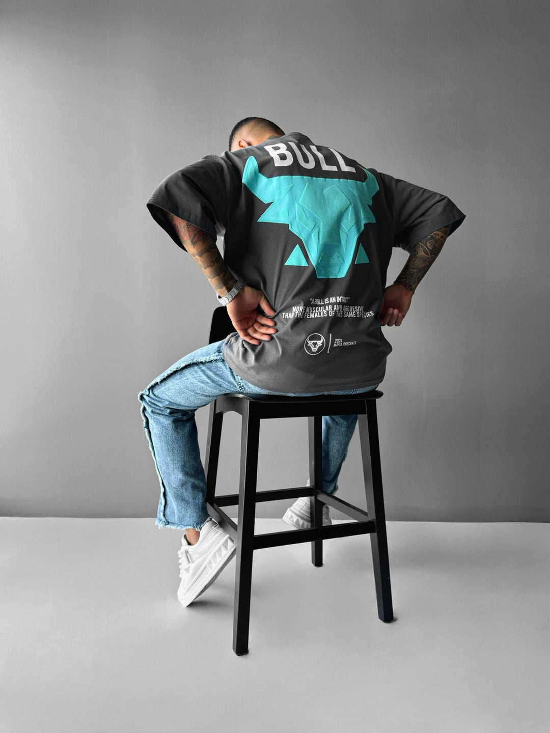 Oversize Bull T-shirt - Antracit