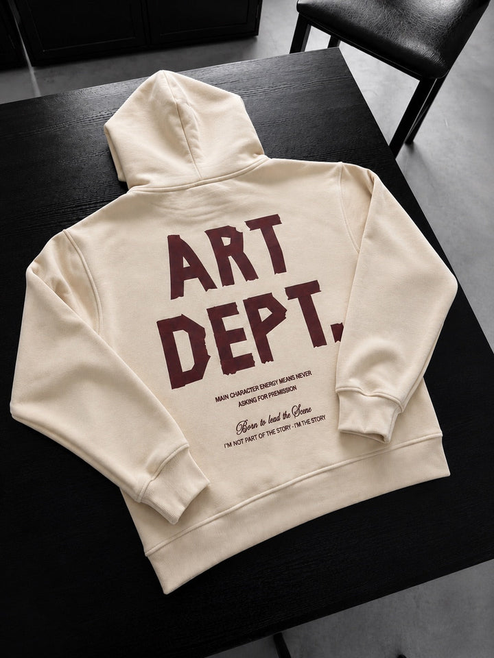 Oversize Art Dept. Hoodie - Beige