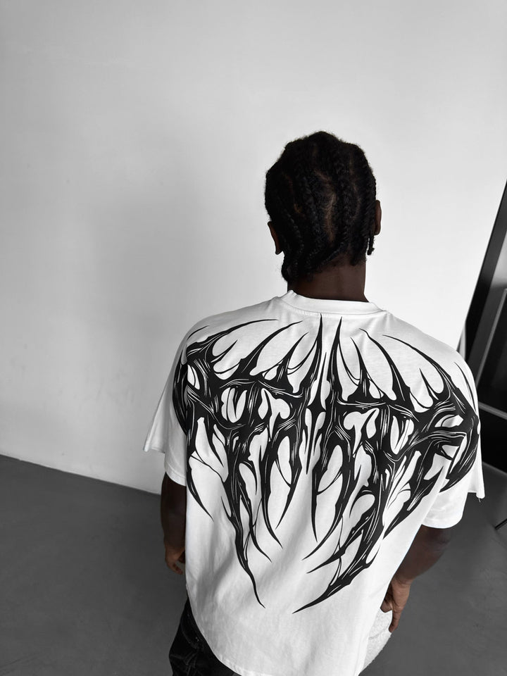 Oversize Tribal T-shirt - Ecru