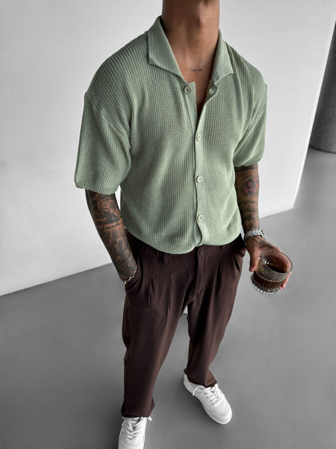 Baggy Chino Byxor - Brun