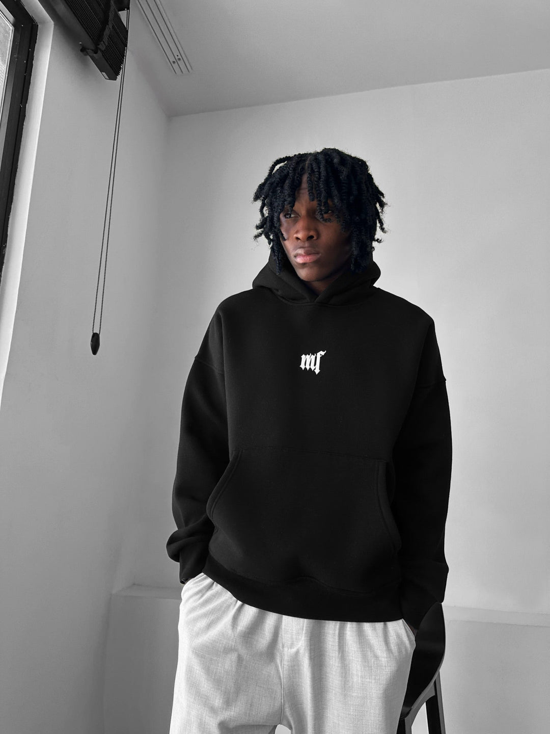 Oversize EX Hoodie - Svart