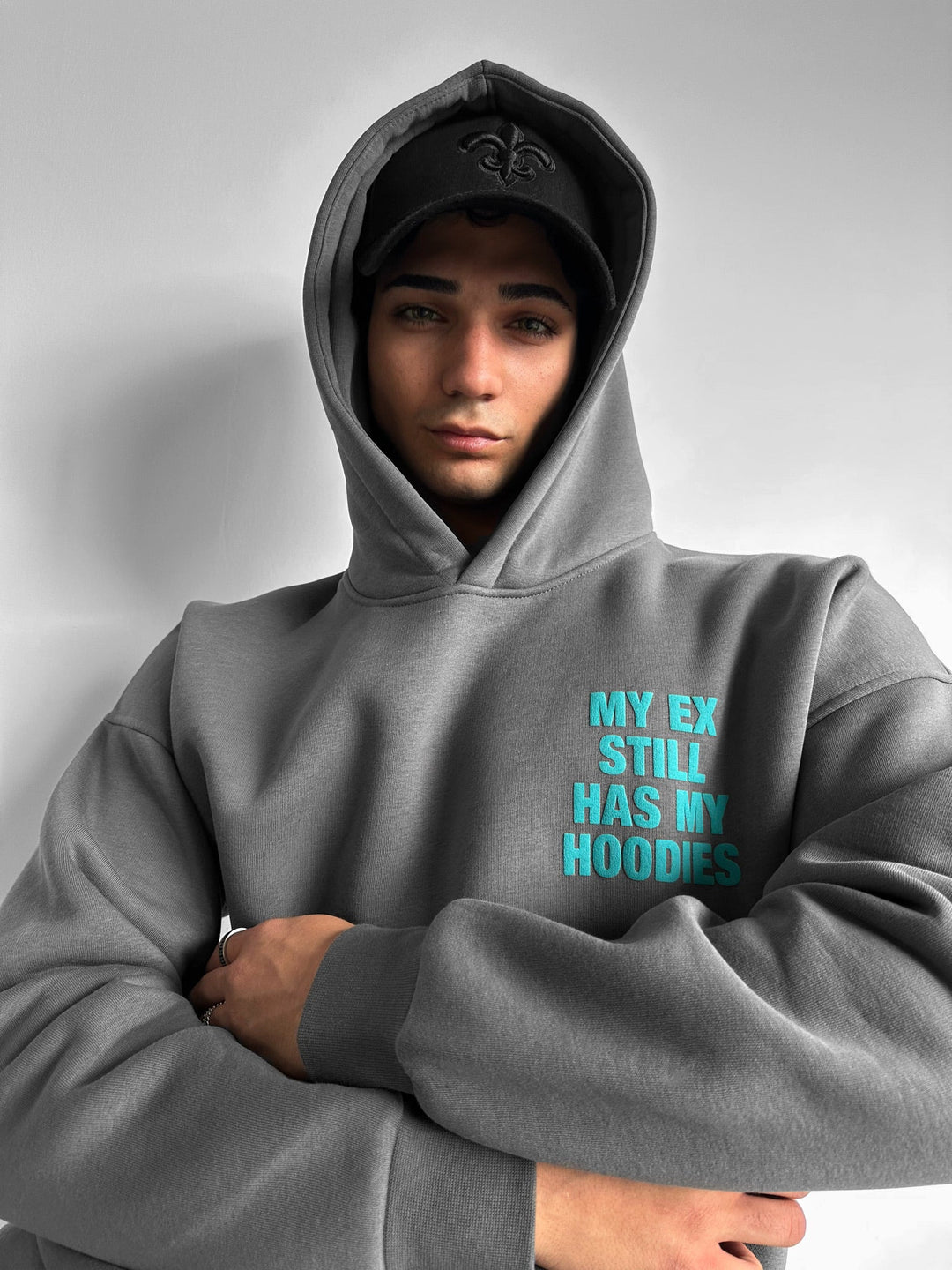 Oversize EX Del II Hoodie - Antracit