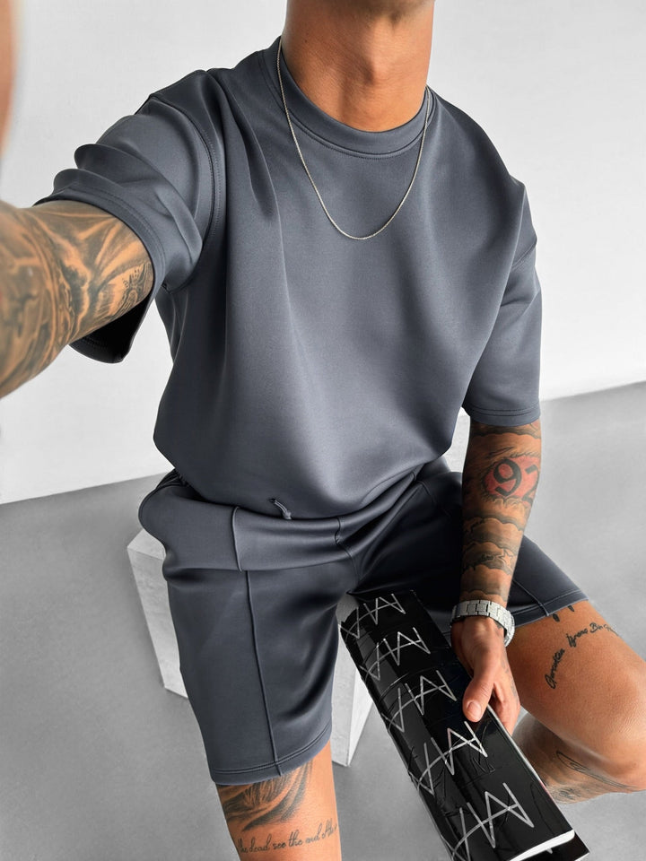 Regular Fit Diver T-shirt - Antracit