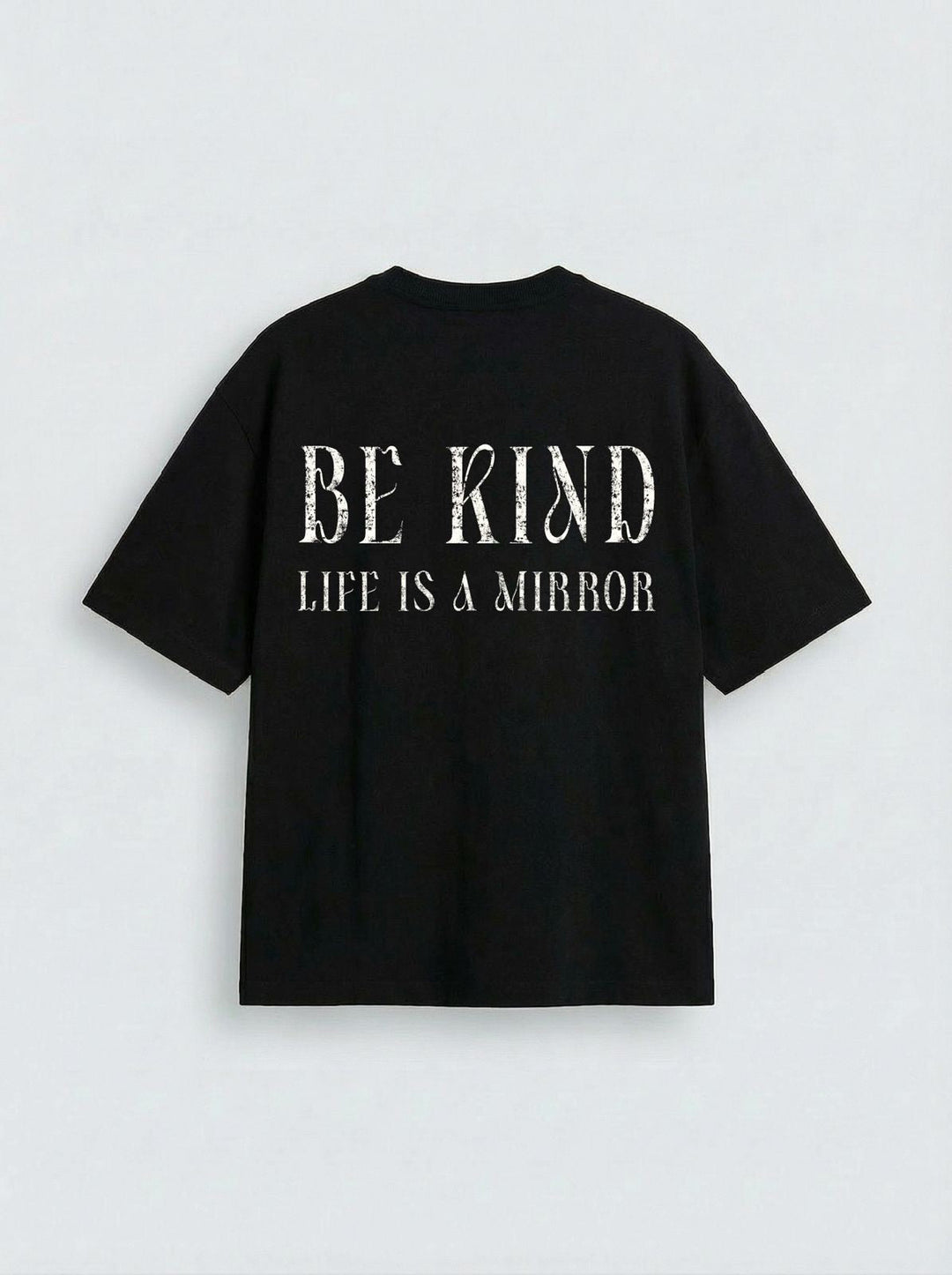 Oversize Be Kind T-shirt - Svart