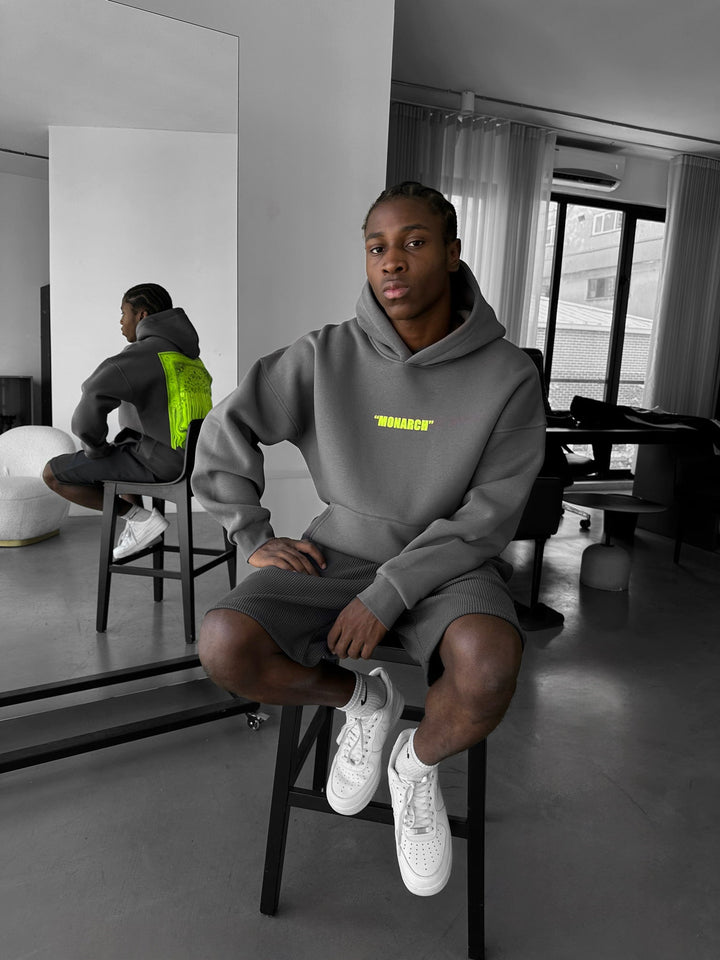 Oversize Monarch Hoodie - Antracit