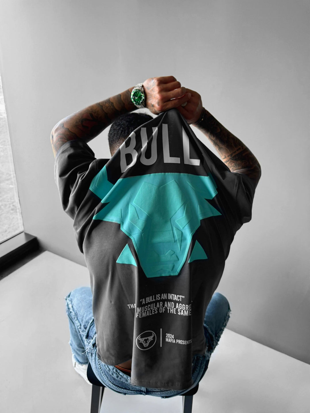 Oversize Bull T-shirt - Antracit