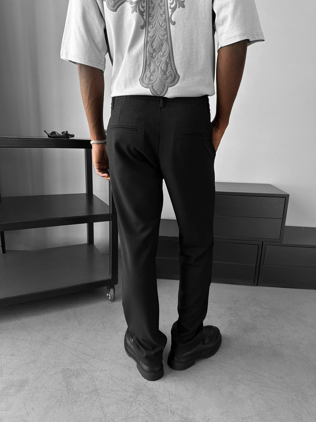 Modern Klipp Casual Byxor - Svart