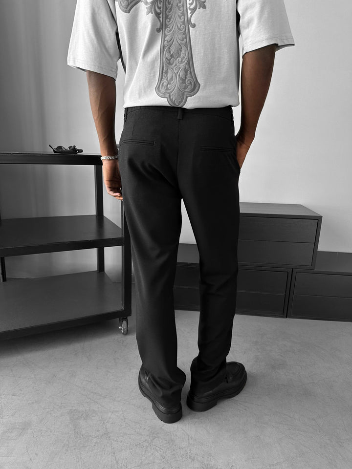 Modern Klipp Casual Byxor - Svart