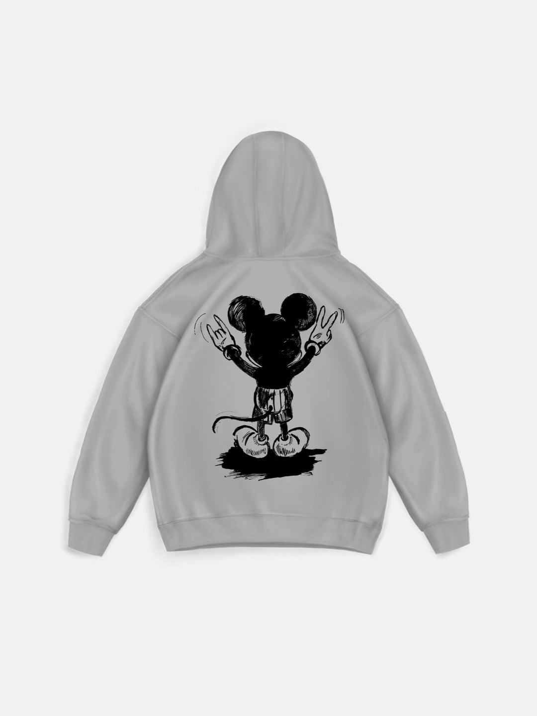 Oversize Musse Hoodie - Grå