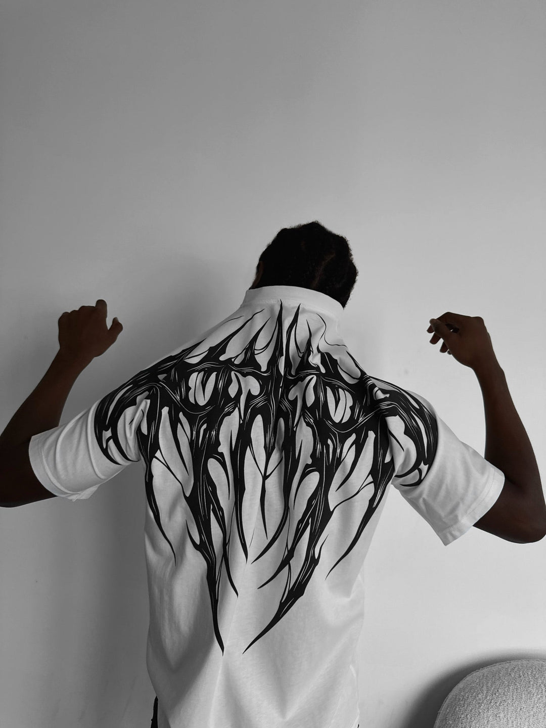 Oversize Tribal T-shirt - Ecru