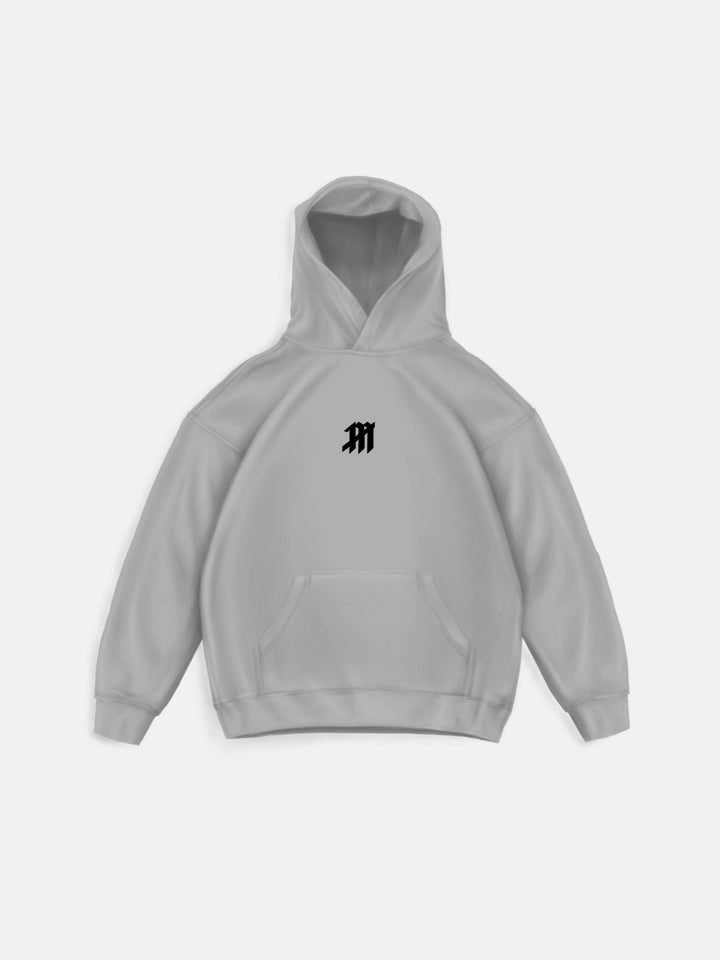 Oversize Musse Hoodie - Grå