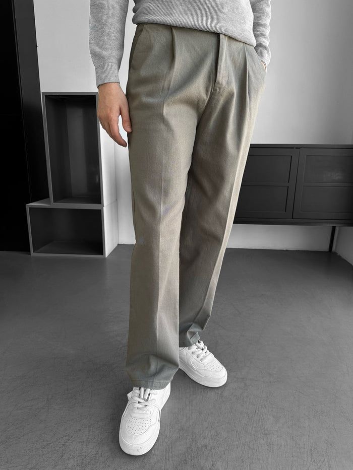Lösa Passform Casual Byxor - Khaki