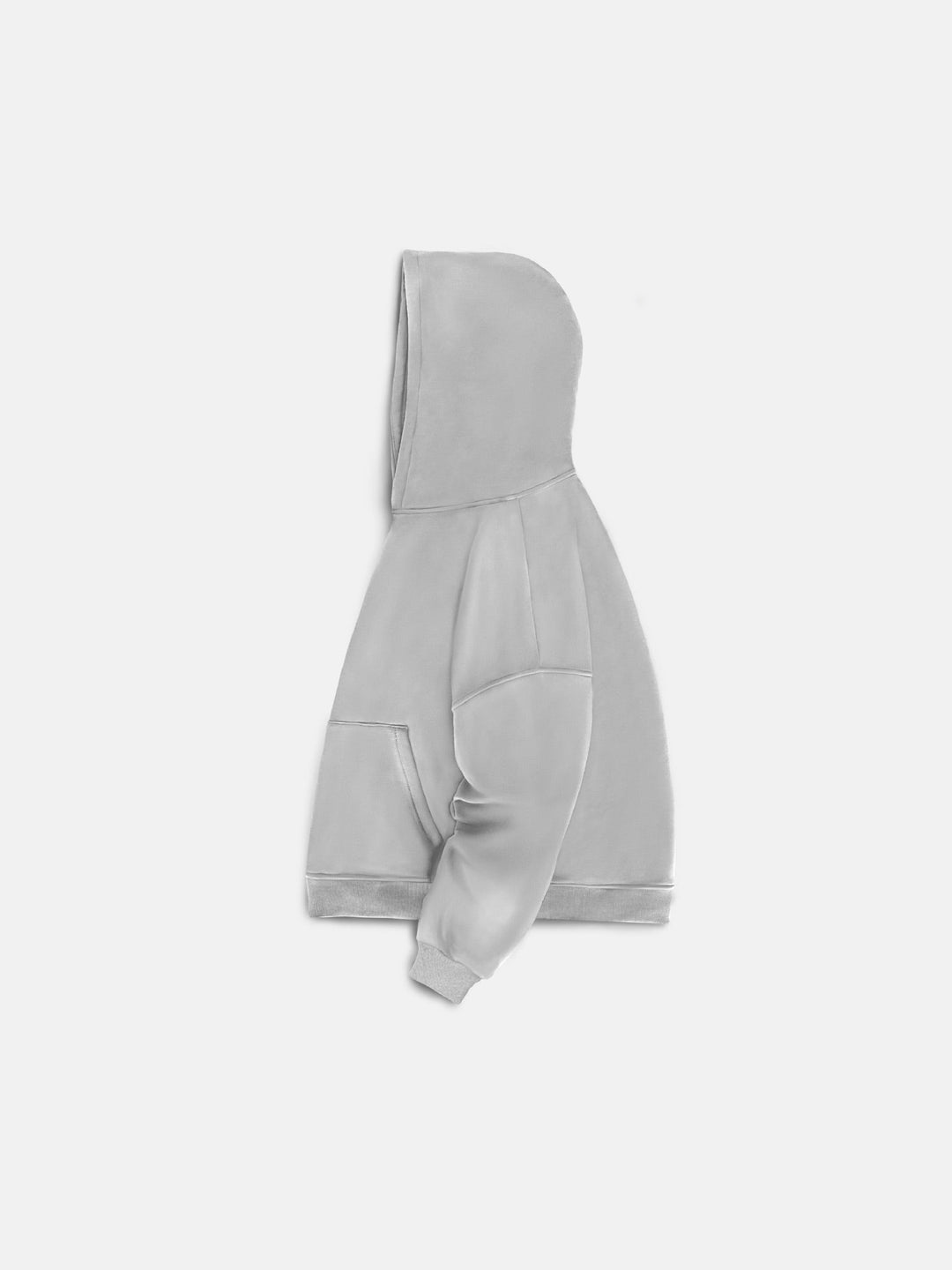 Oversize Basic Hoodie - Grå
