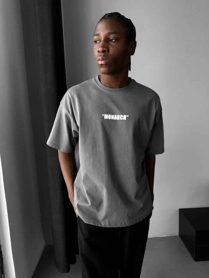 Oversize Monarch T-Shirt - Antracit och Vit