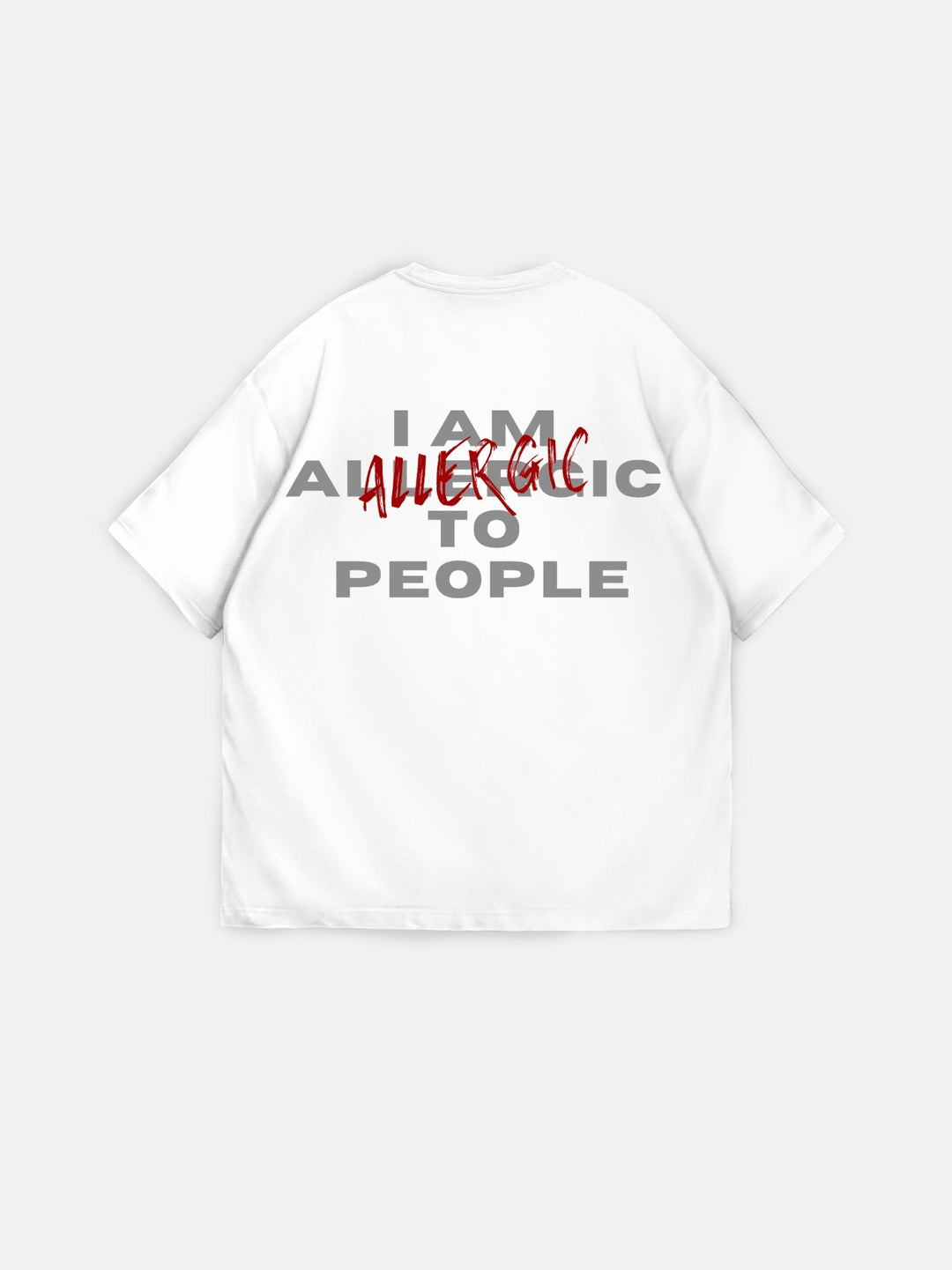 Oversize Allergisk T-Shirt - Ecru