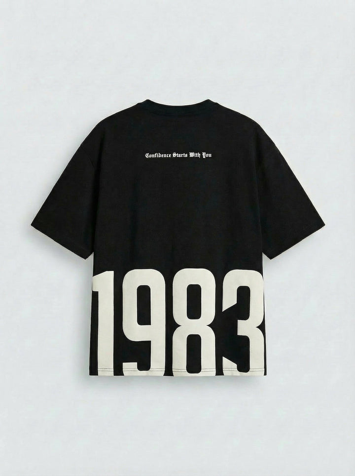 Oversize 1983 T-shirt - Svart
