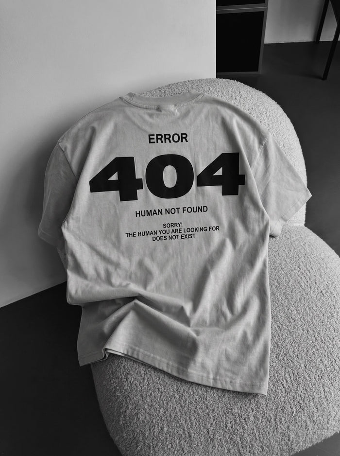 Oversize 404 T-shirt - Grå