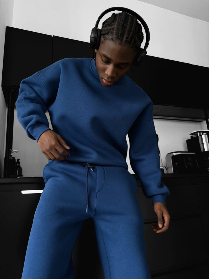 Oversize Basic Tröja - Navy Peony