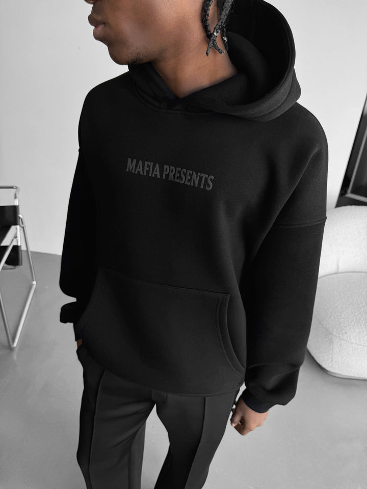 Oversize Creatures Hoodie - Svart