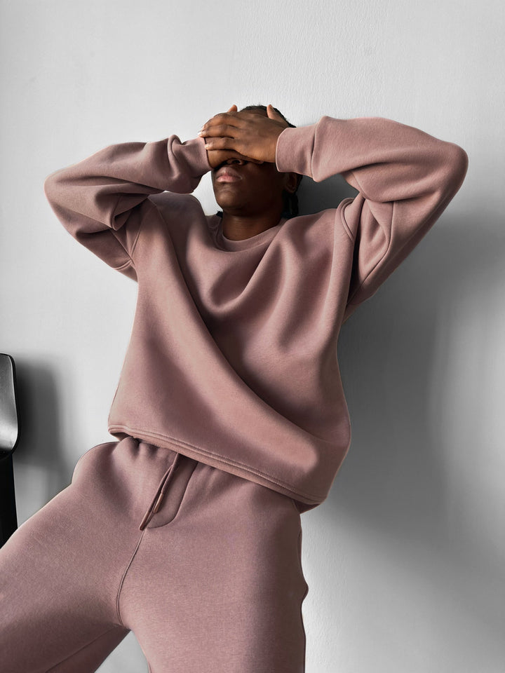 Oversize Basic Sweater - Horn