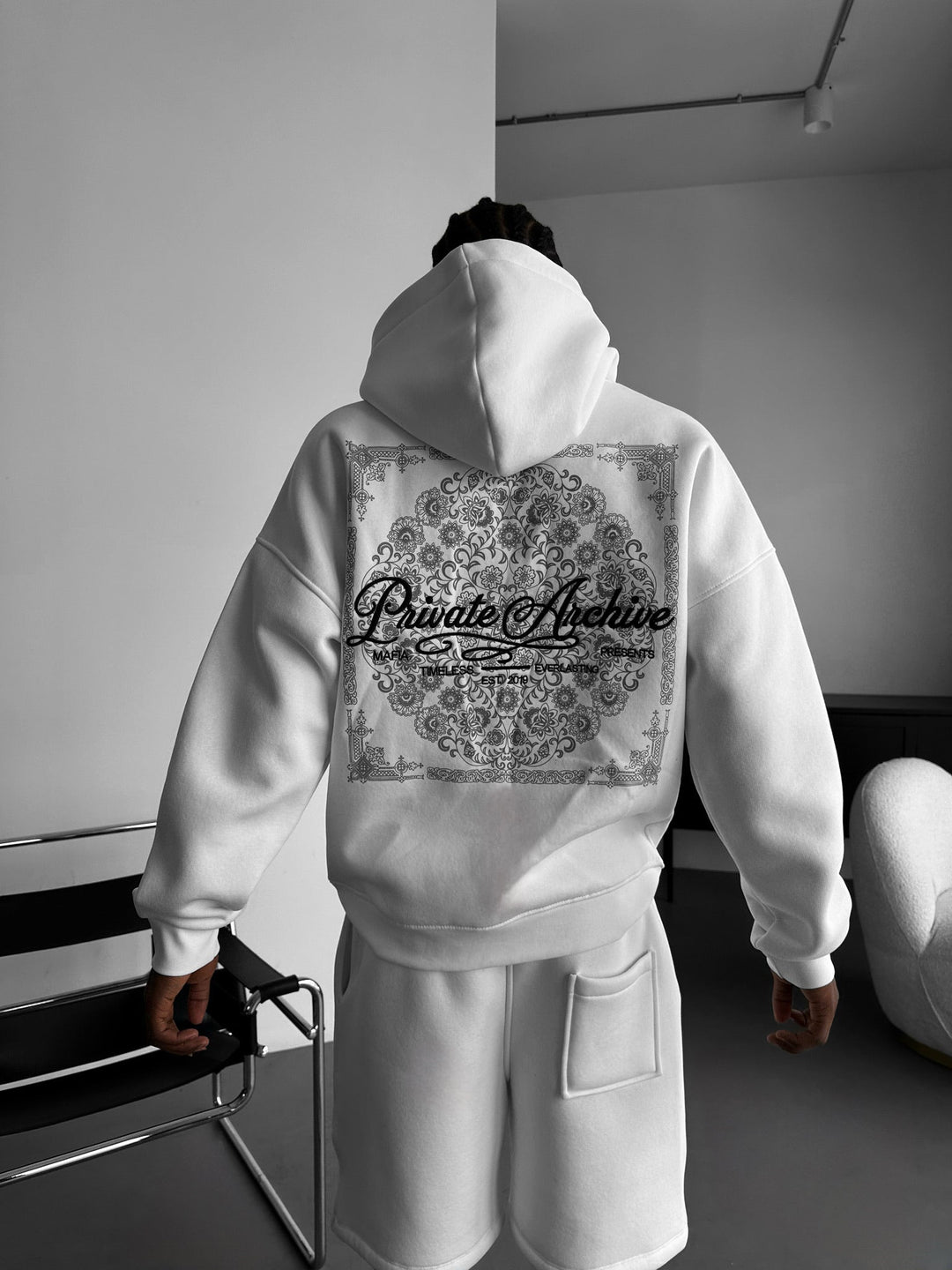 Oversize Privat Arkiv Hoodie - Ecru