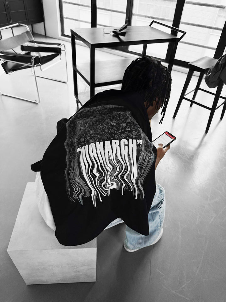 Oversize Monarch T-Shirt - Svart och Vit