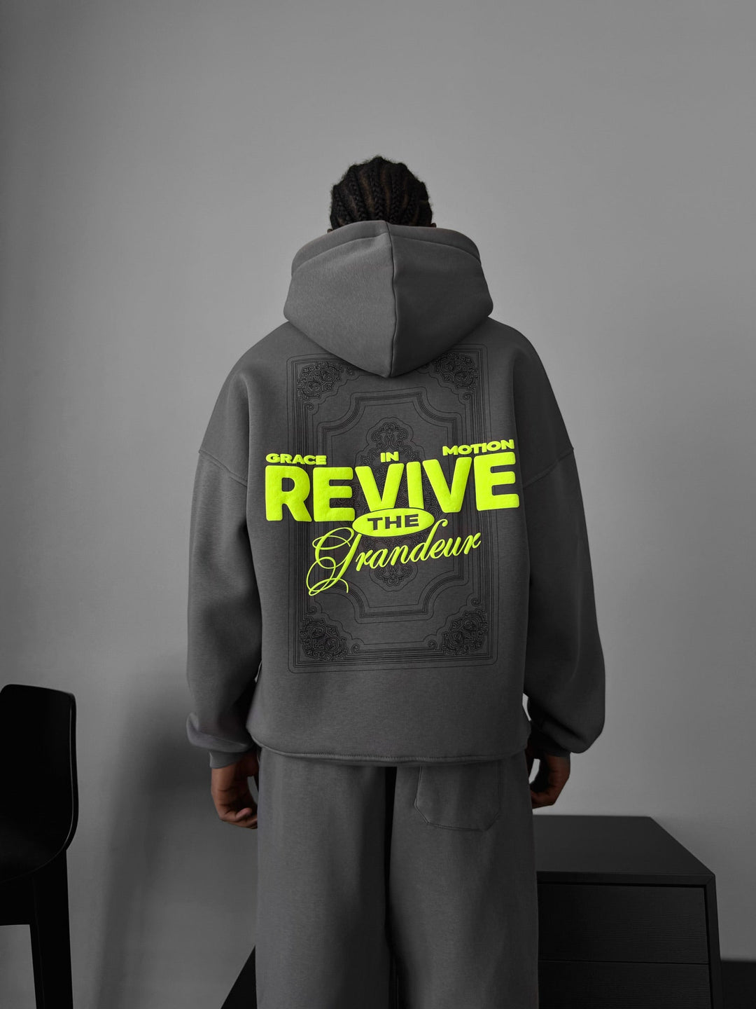 Oversize Revive Hoodie - Antracit