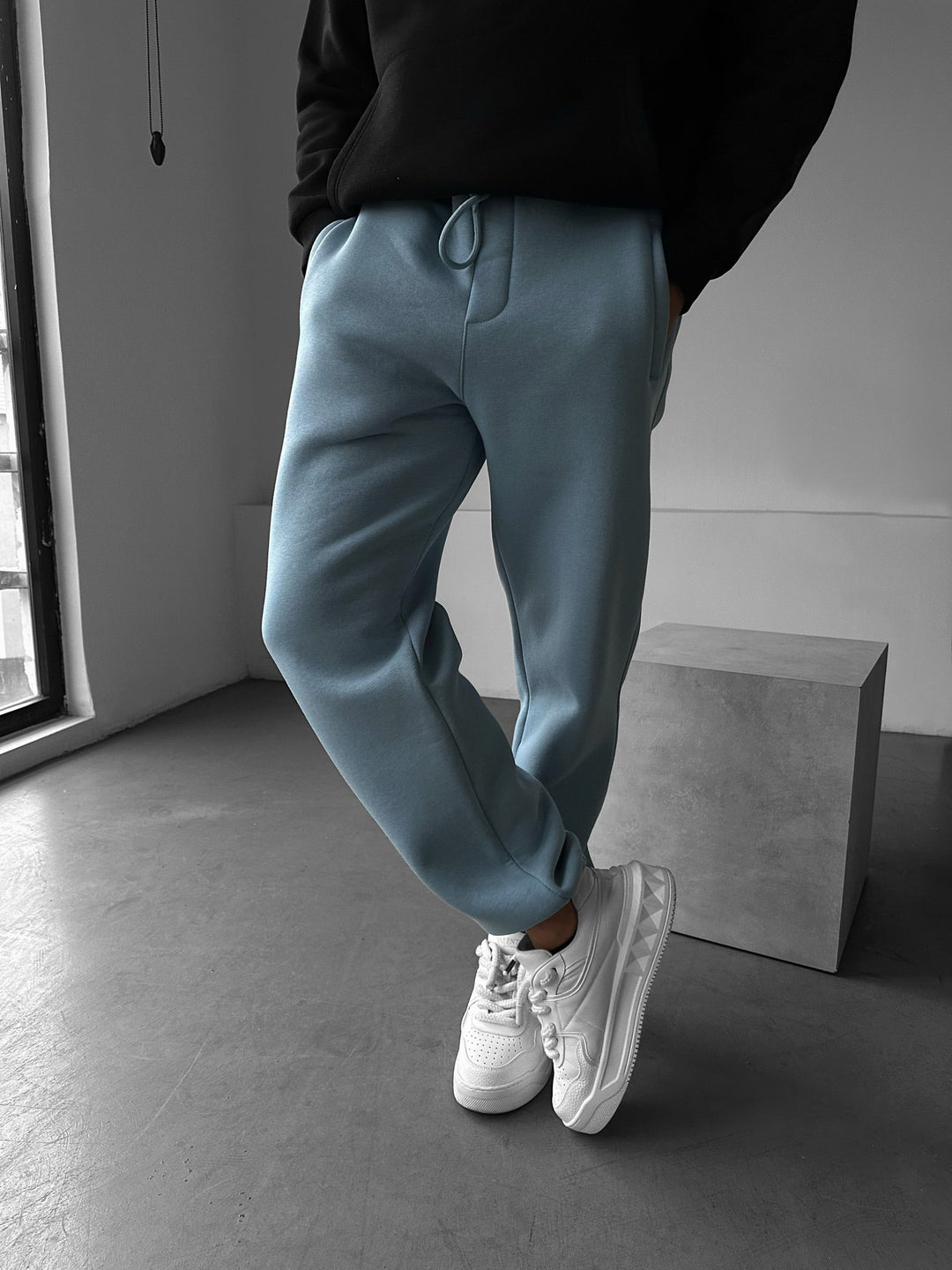Basic Jogger - Faded Denim