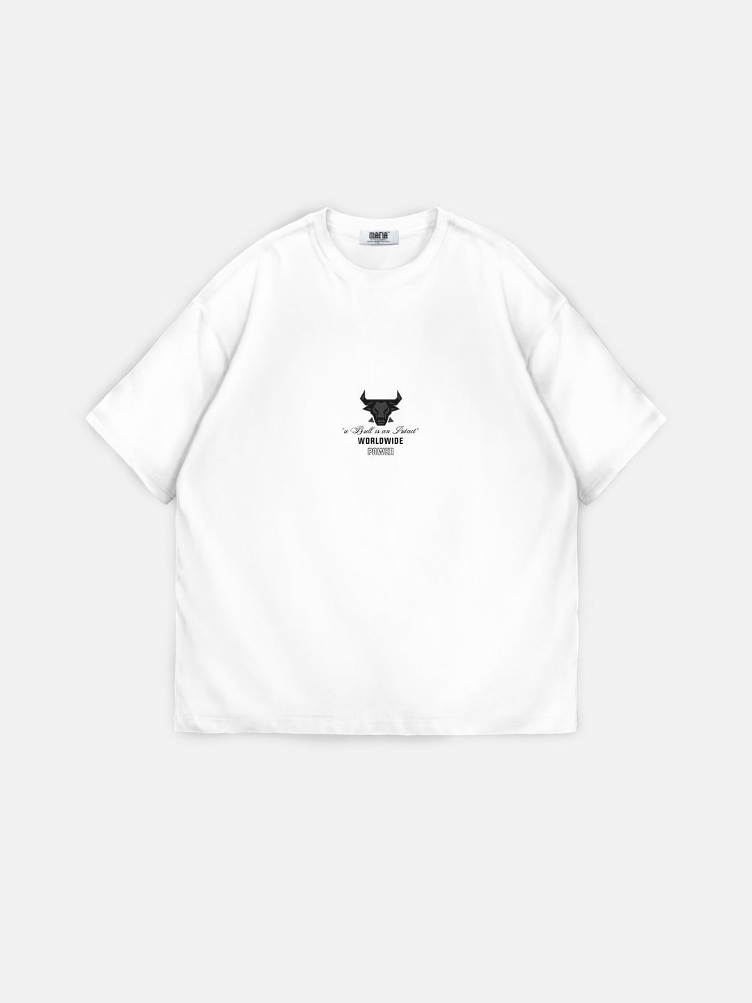 Oversize Bull Worldwide T-shirt - Ecru och Svart