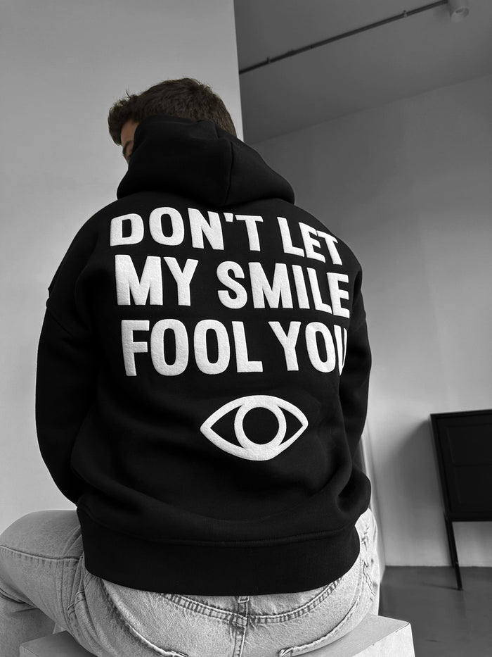 Oversize Fool You Hoodie - Svart