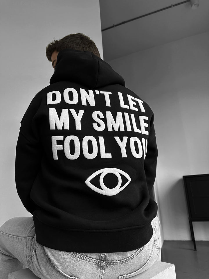 Oversize Fool You Hoodie - Svart