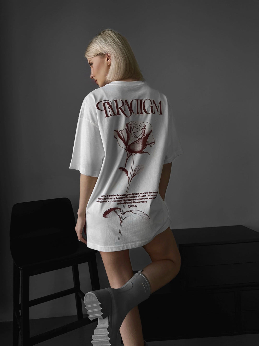 Oversize Paradigm T-Shirt - Ecru