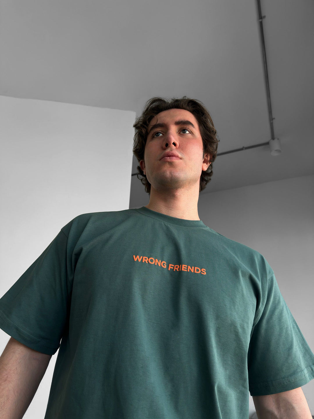 Oversize Felaktiga Vänner T-shirt - Khaki
