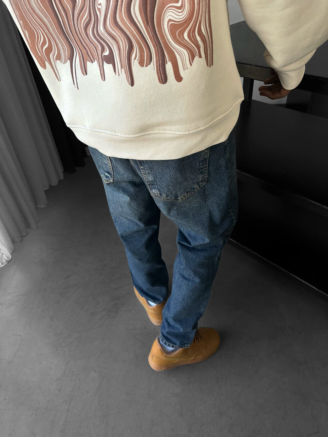Baggy Fit Jeans - Mörkblå