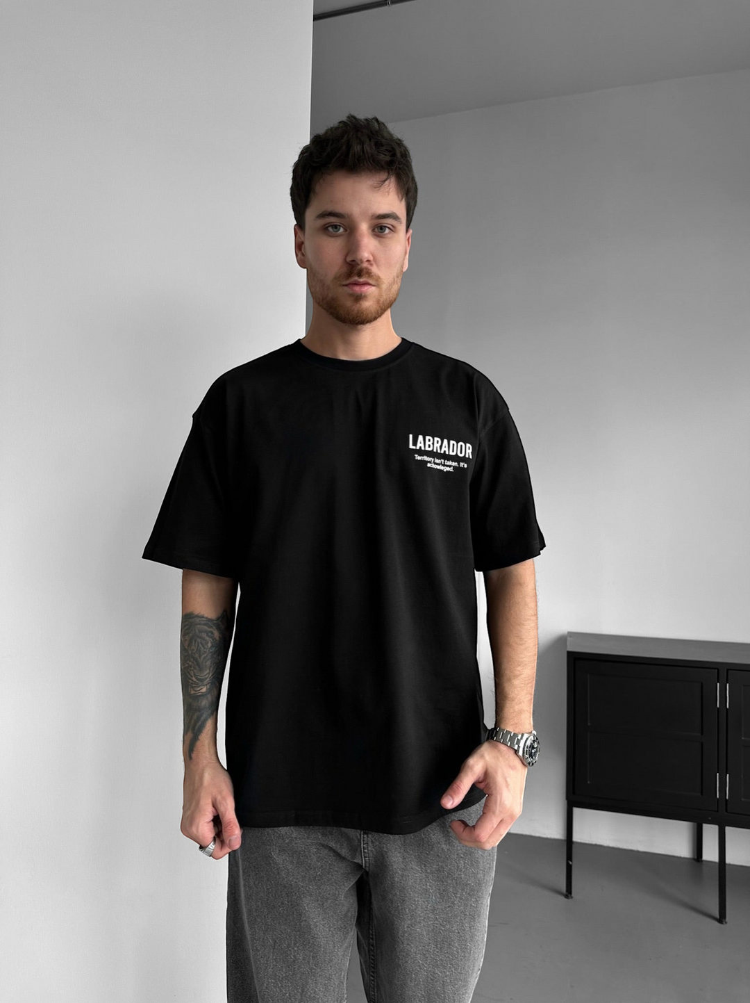 Oversize Labrador T-shirt - Svart