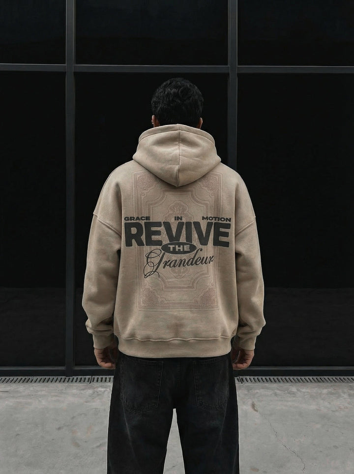 Oversize Revive Hoodie - Simply Taupe