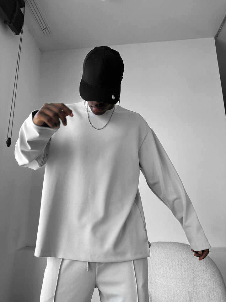 Oversize Modal Sweatshirt - Grå